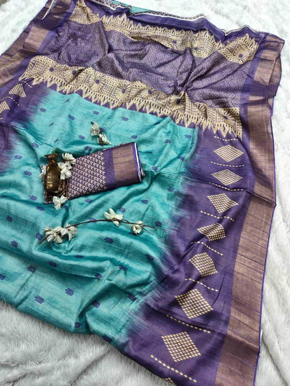 YNF Wholesale Handloom Silk Printed Silk Saree  | Surat Manufacturer