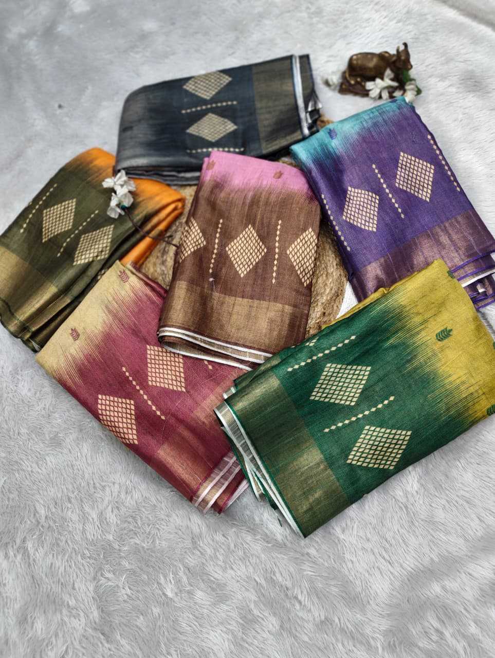 YNF Wholesale Handloom Silk Printed Silk Saree  | Surat Manufacturer