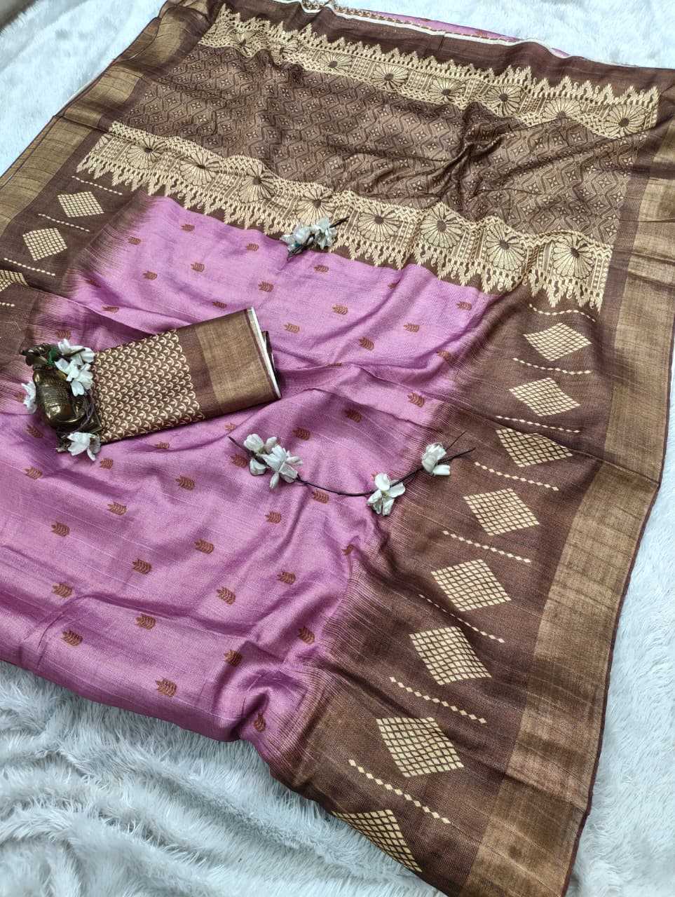 YNF Wholesale Handloom Silk Printed Silk Saree  | Surat Manufacturer