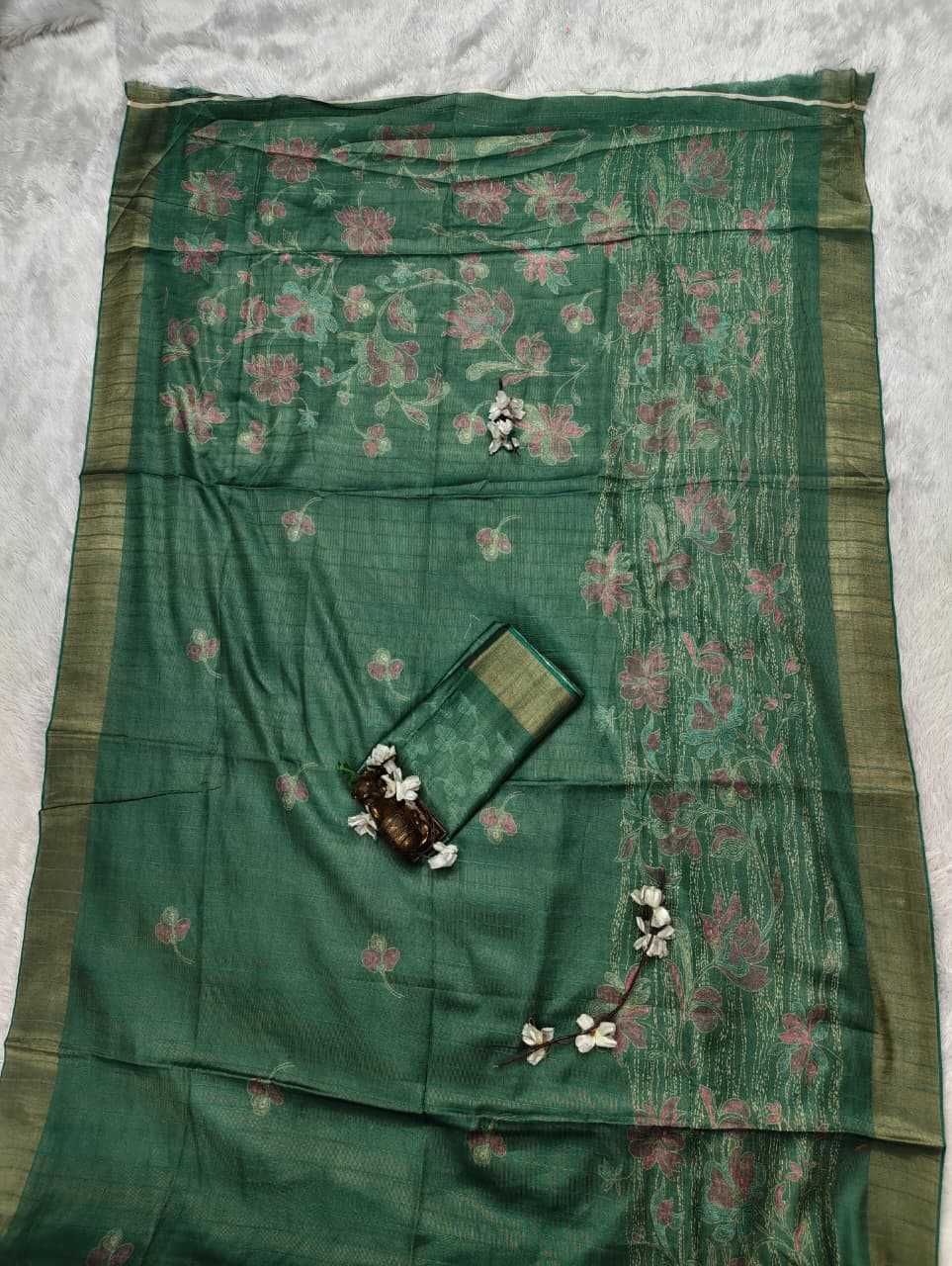 YNF Wholesale Handloom Silk Printed Silk Saree  | Surat Manufacturer