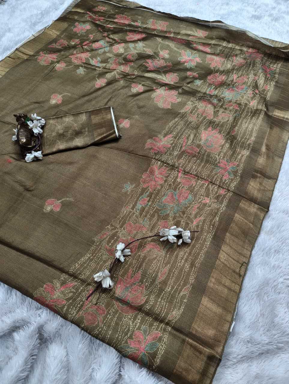 YNF Wholesale Handloom Silk Printed Silk Saree  | Surat Manufacturer