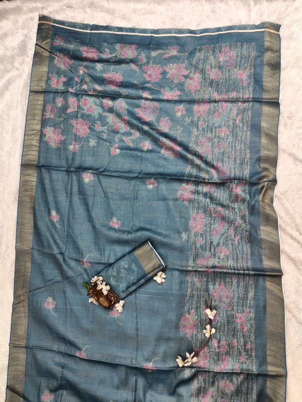YNF Wholesale Handloom Silk Printed Silk Saree  | Surat Manufacturer