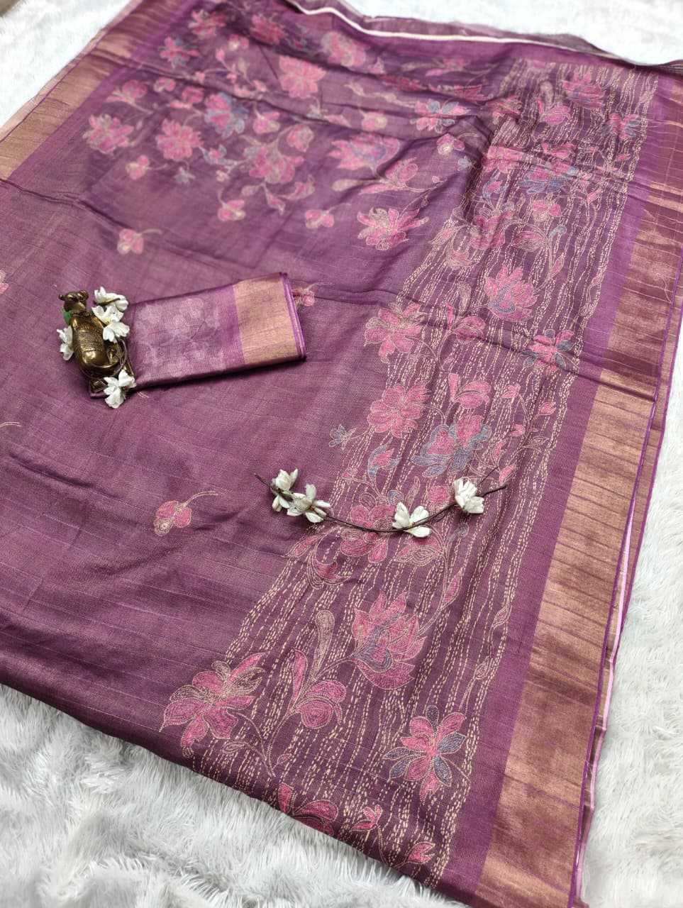 YNF Wholesale Handloom Silk Printed Silk Saree  | Surat Manufacturer