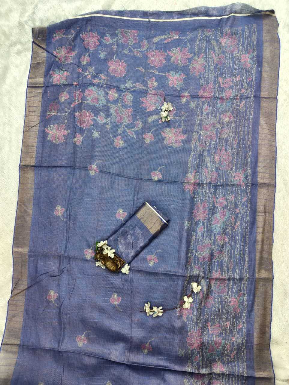 YNF Wholesale Handloom Silk Printed Silk Saree  | Surat Manufacturer