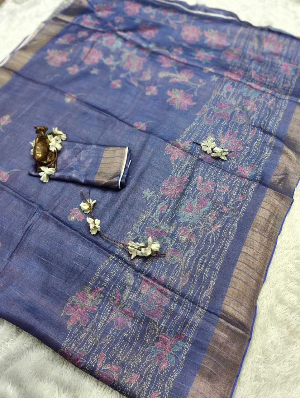 YNF Wholesale Handloom Silk Printed Silk Saree  | Surat Manufacturer