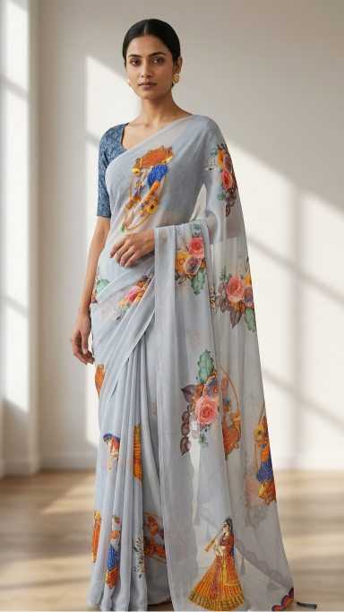 YNF Wholesale WEIGHTLESS Printed Sarees  | Surat Manufacturer