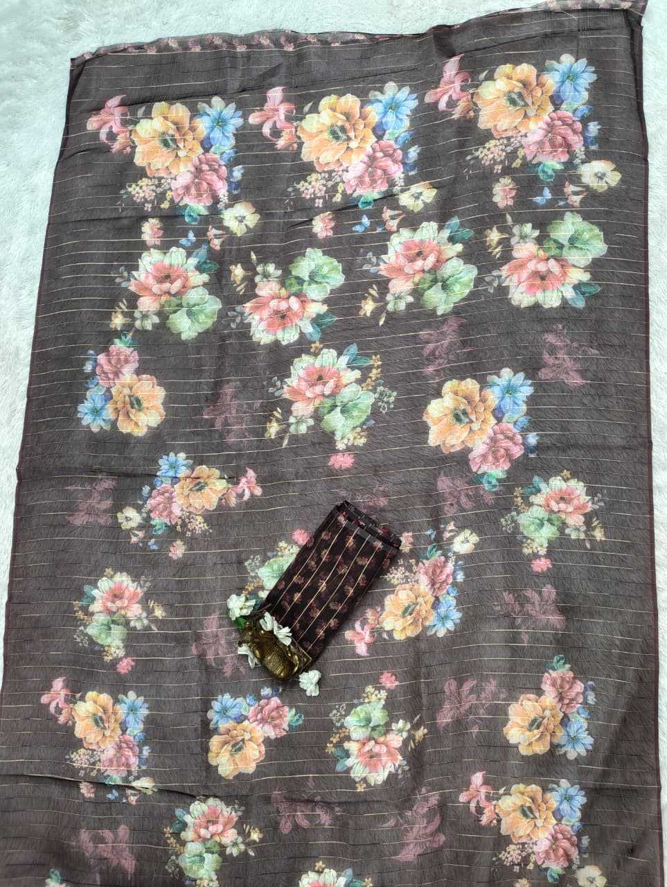 YNF Wholesale Organza Organza Sarees  | Surat Manufacturer