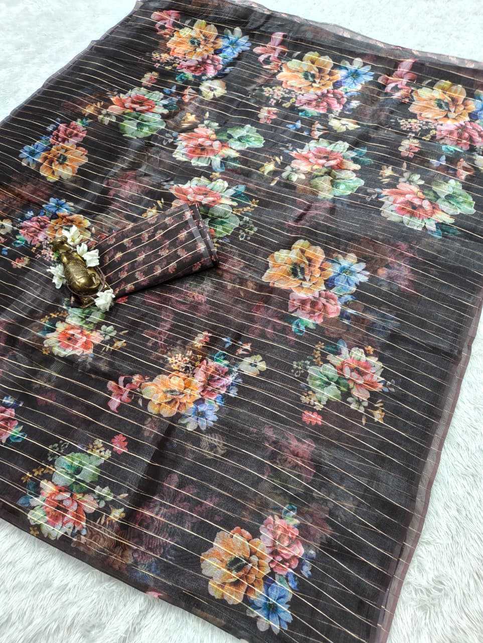 YNF Wholesale Organza Organza Sarees  | Surat Manufacturer