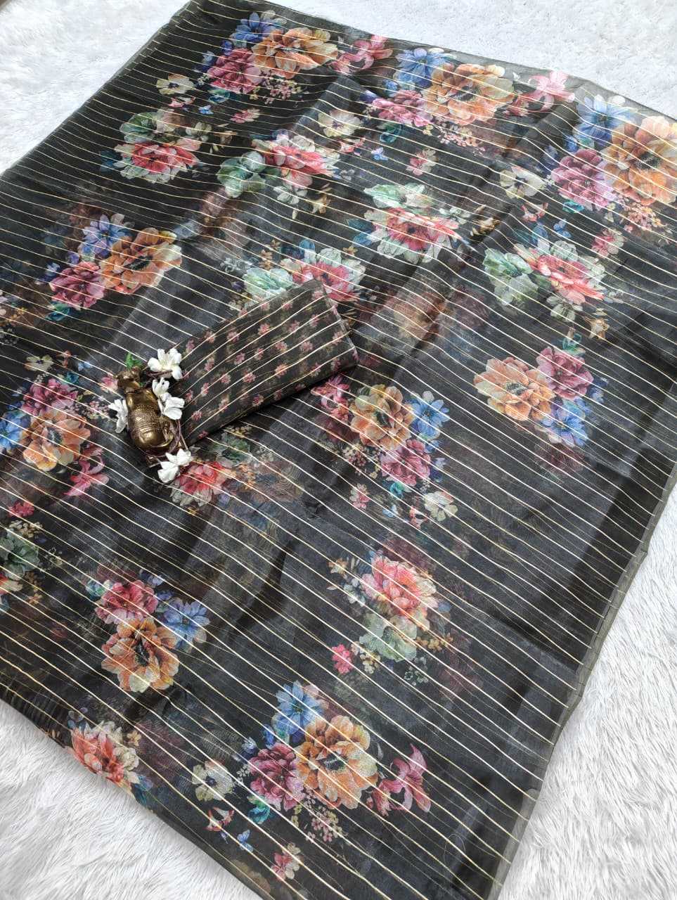 YNF Wholesale Organza Organza Sarees  | Surat Manufacturer