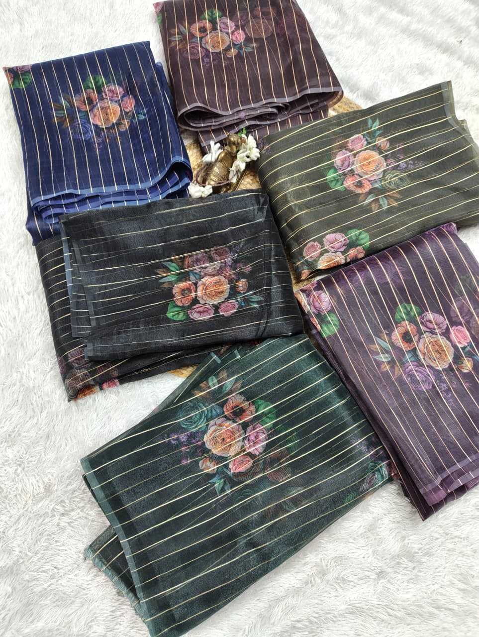 YNF Wholesale Organza Organza Sarees  | Surat Manufacturer