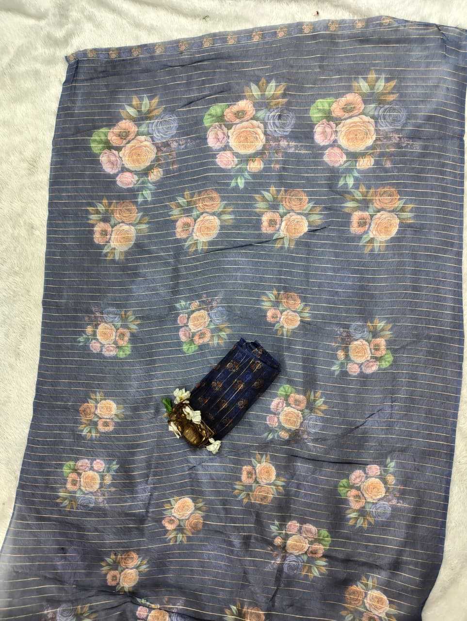 YNF Wholesale Organza Organza Sarees  | Surat Manufacturer