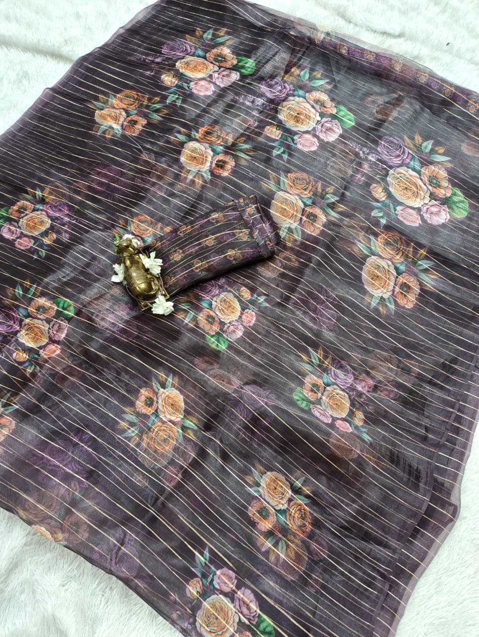 YNF Wholesale Organza Organza Sarees  | Surat Manufacturer