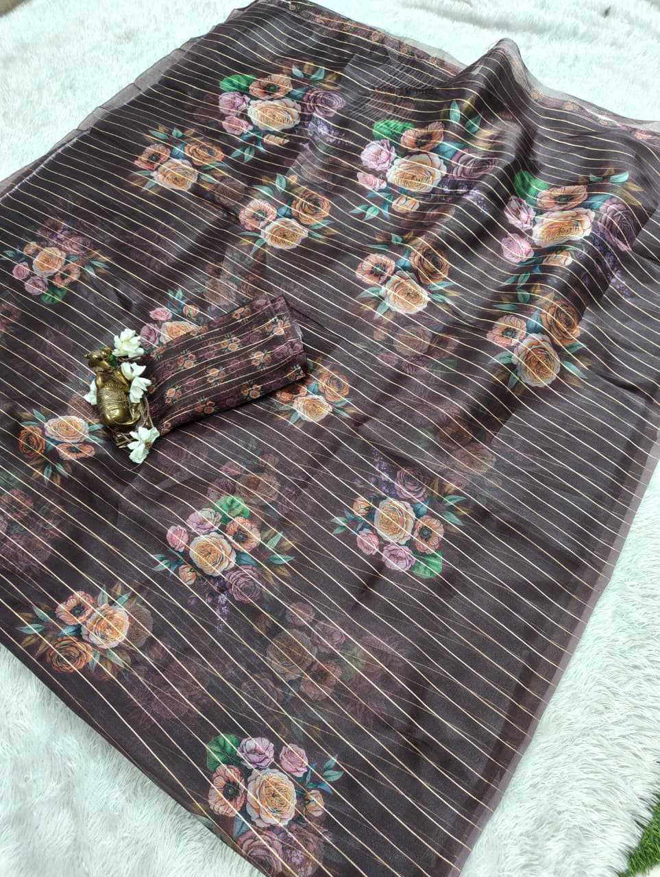 YNF Wholesale Organza Organza Sarees  | Surat Manufacturer