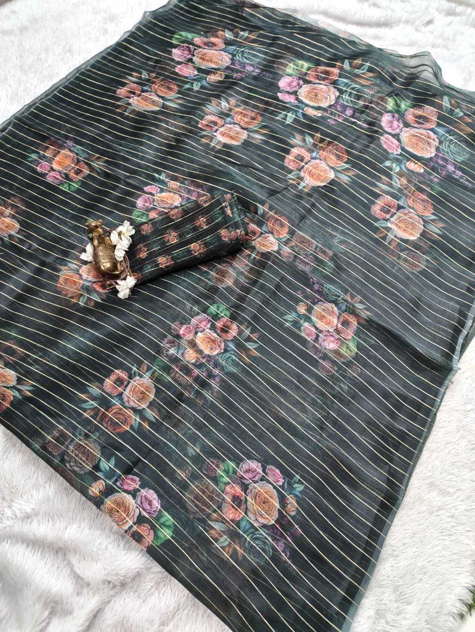 YNF Wholesale Organza Organza Sarees  | Surat Manufacturer