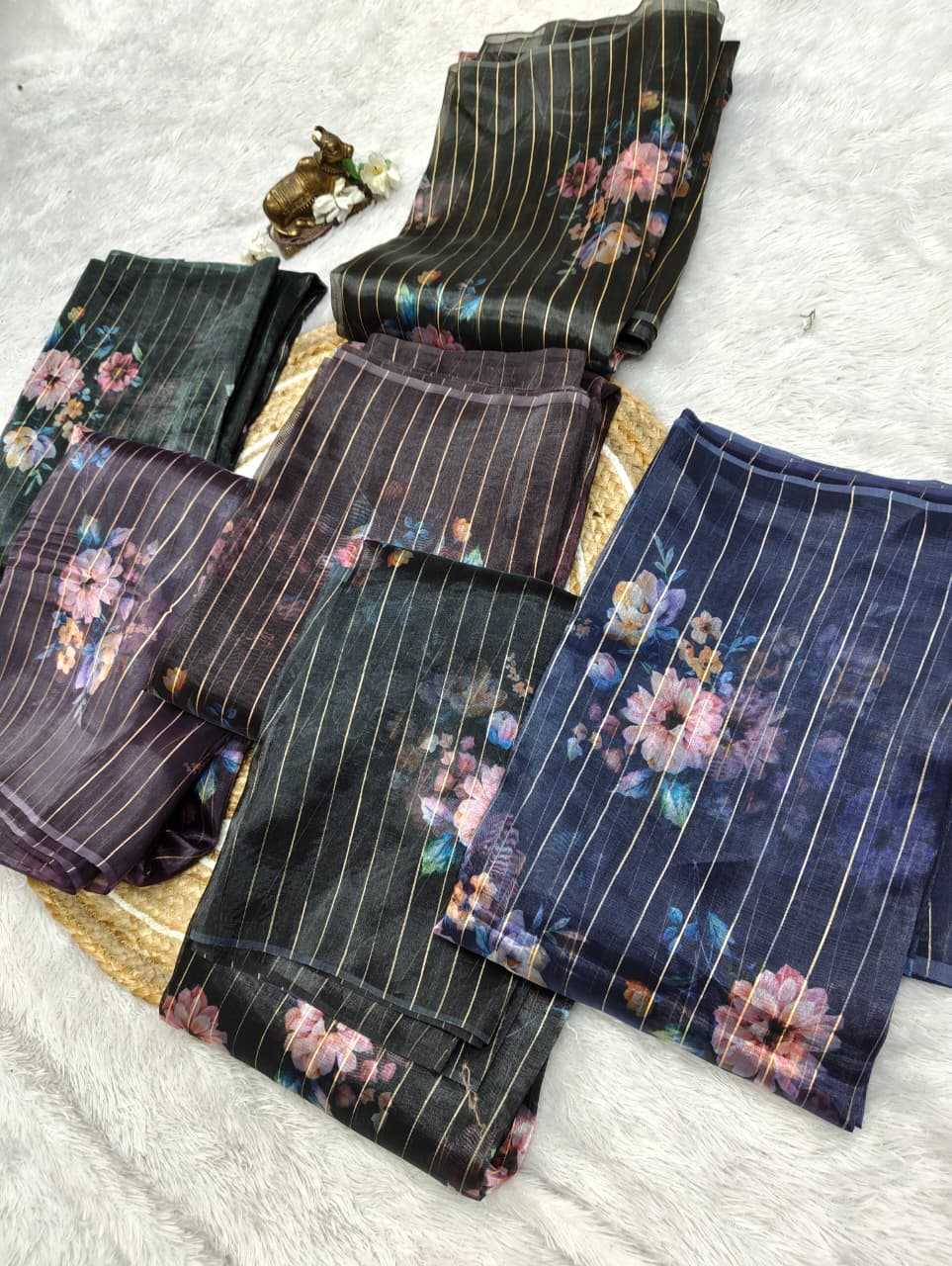 YNF Wholesale Organza Organza Sarees  | Surat Manufacturer