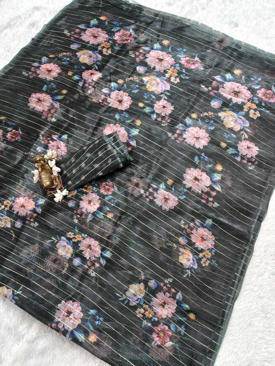 YNF Wholesale Organza Organza Sarees  | Surat Manufacturer