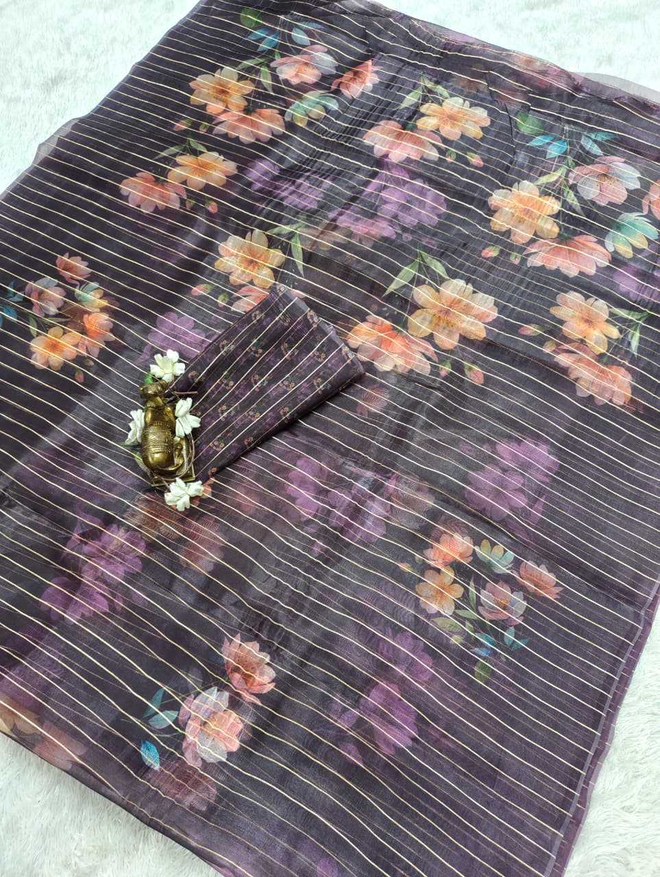 YNF Wholesale Organza Organza Sarees  | Surat Manufacturer