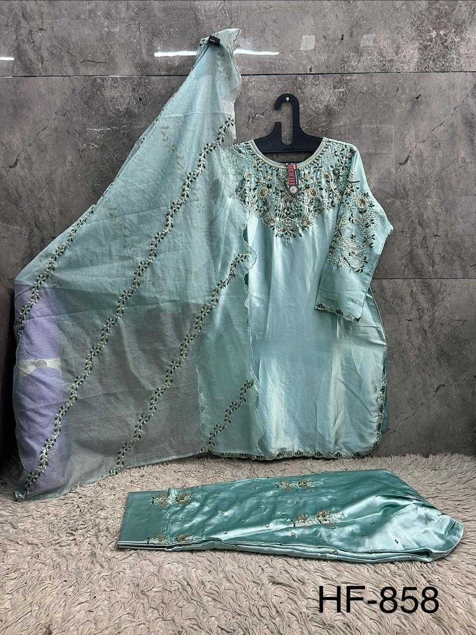 YNF Wholesale Malay Satin Silk Pakistani Suits  | Surat Manufacturer