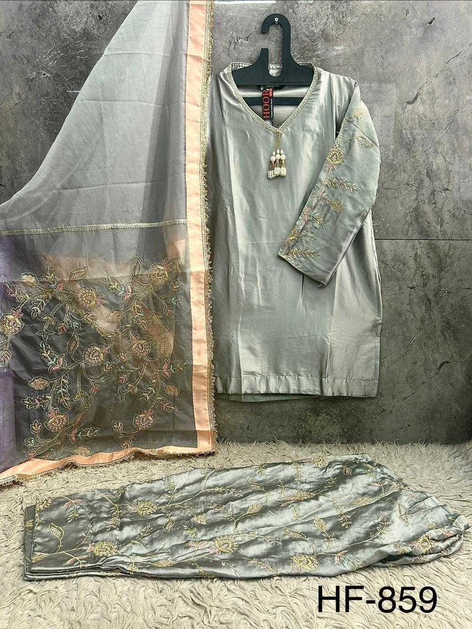 YNF Wholesale Malay Satin Silk Pakistani Suits  | Surat Manufacturer