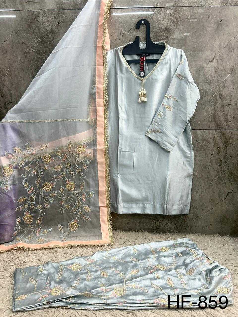 YNF Wholesale Malay Satin Silk Pakistani Suits  | Surat Manufacturer