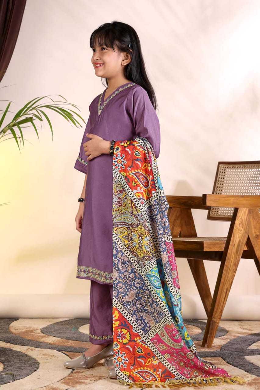 YNF Wholesale Heavy Roman Silk Kids Suit  | Surat Manufacturer
