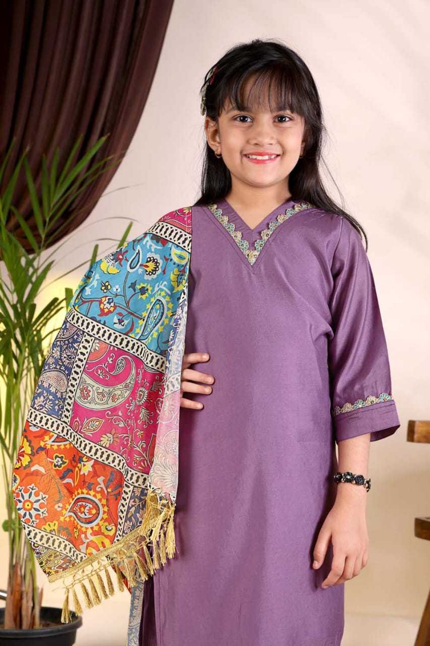 YNF Wholesale Heavy Roman Silk Kids Suit  | Surat Manufacturer