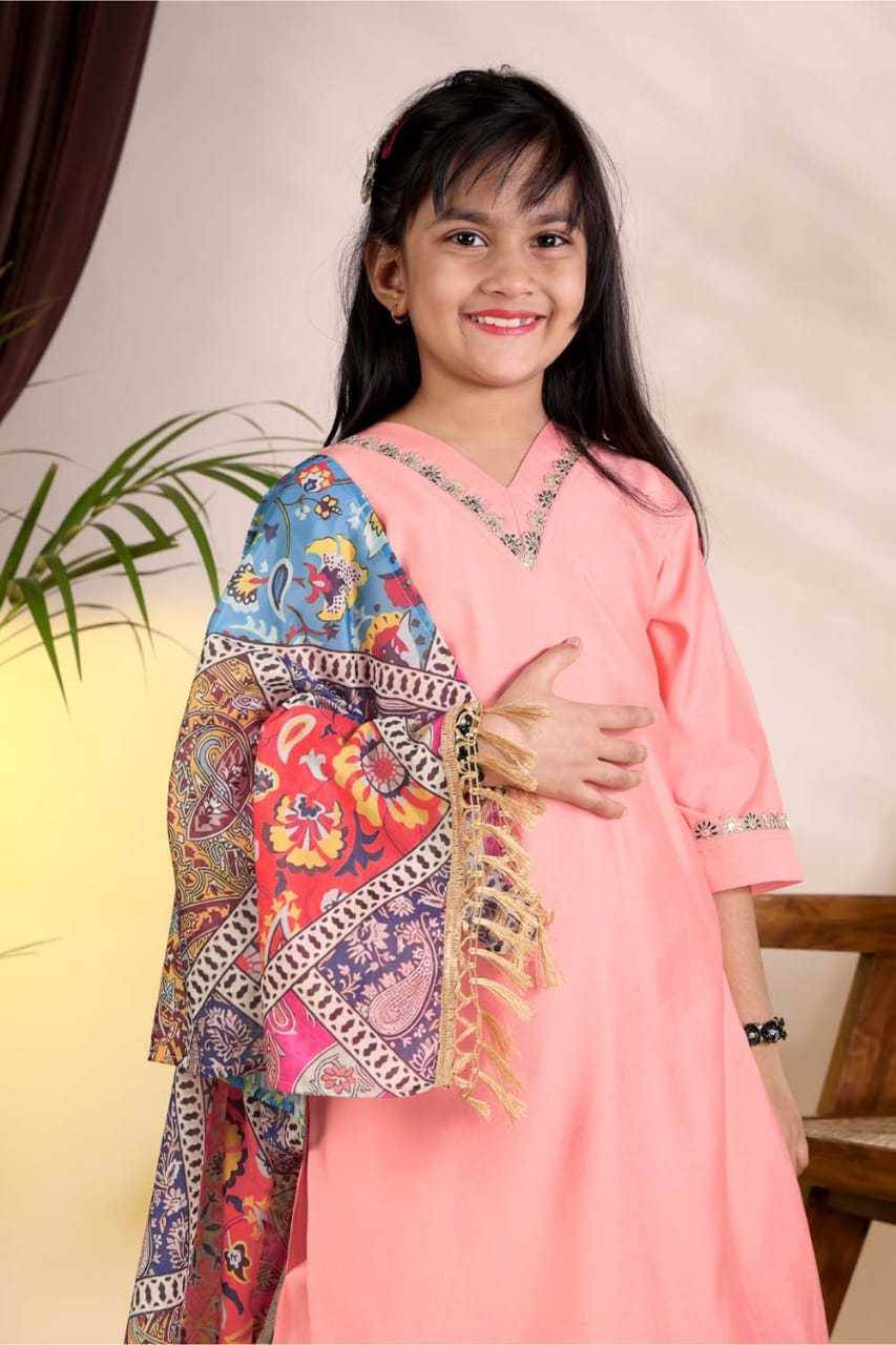 YNF Wholesale Heavy Roman Silk Kids Suit  | Surat Manufacturer