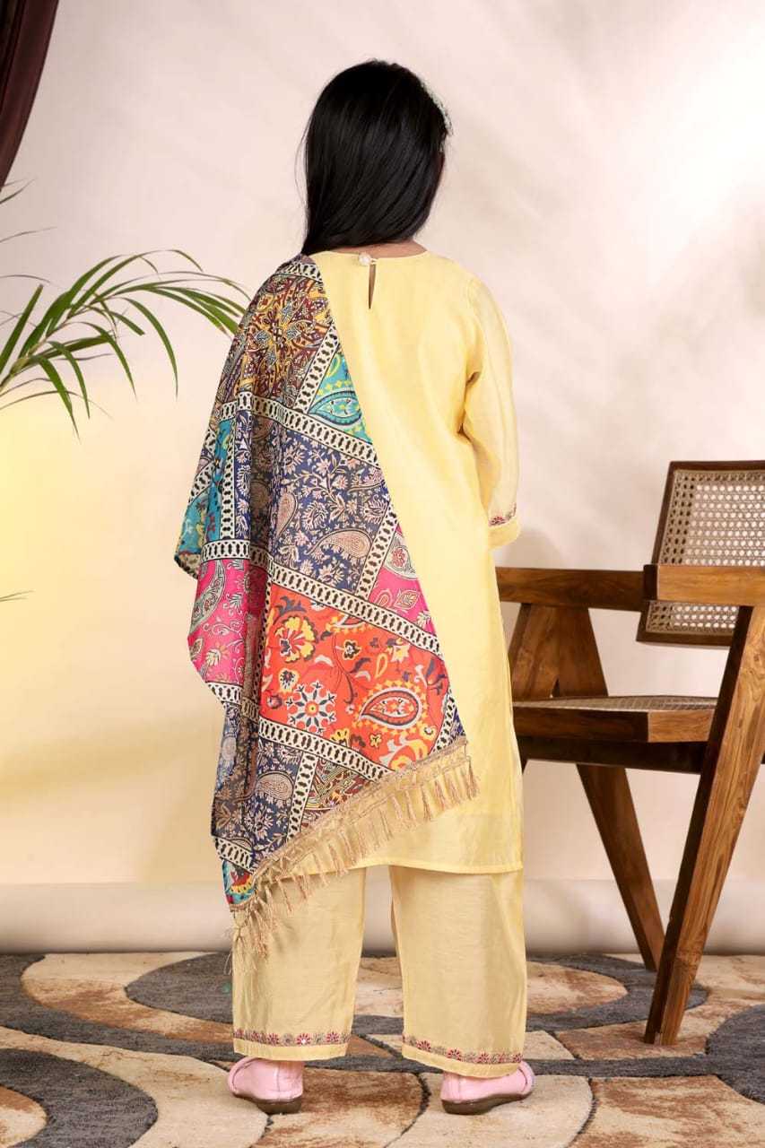 YNF Wholesale Heavy Roman Silk Kids Suit  | Surat Manufacturer