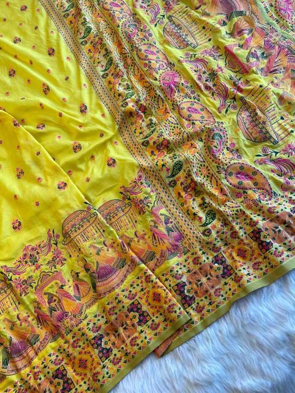YNF Wholesale Pure Pashmina Fancy Sarees  | Surat Manufacturer