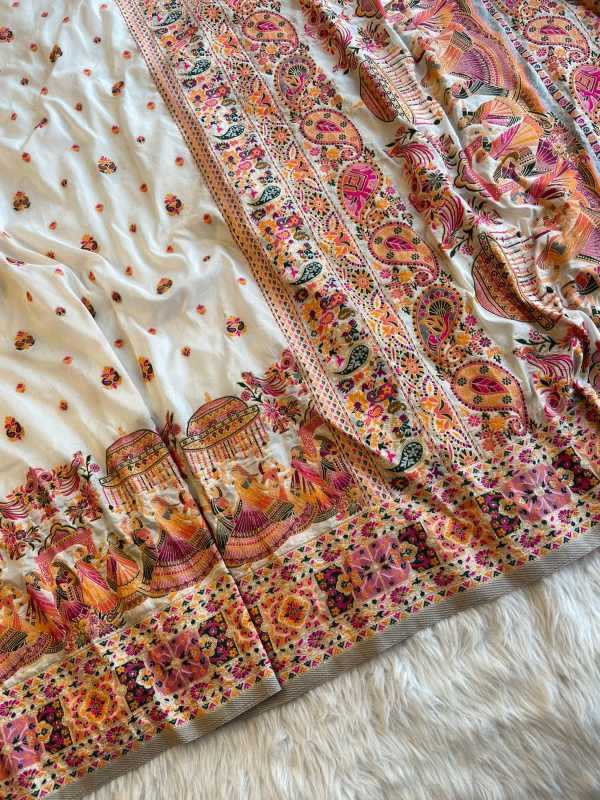 YNF Wholesale Pure Pashmina Fancy Sarees  | Surat Manufacturer