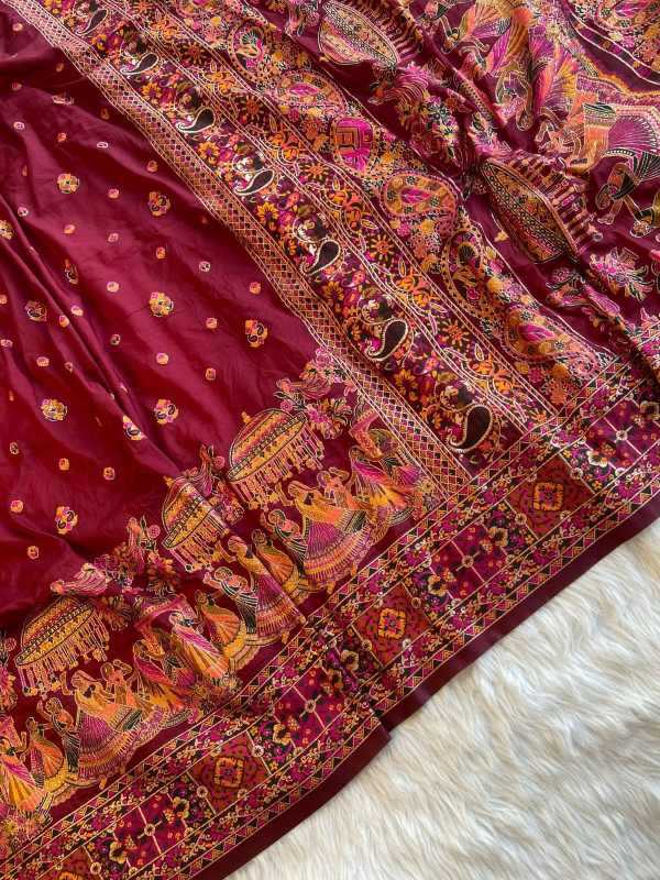 YNF Wholesale Pure Pashmina Fancy Sarees  | Surat Manufacturer