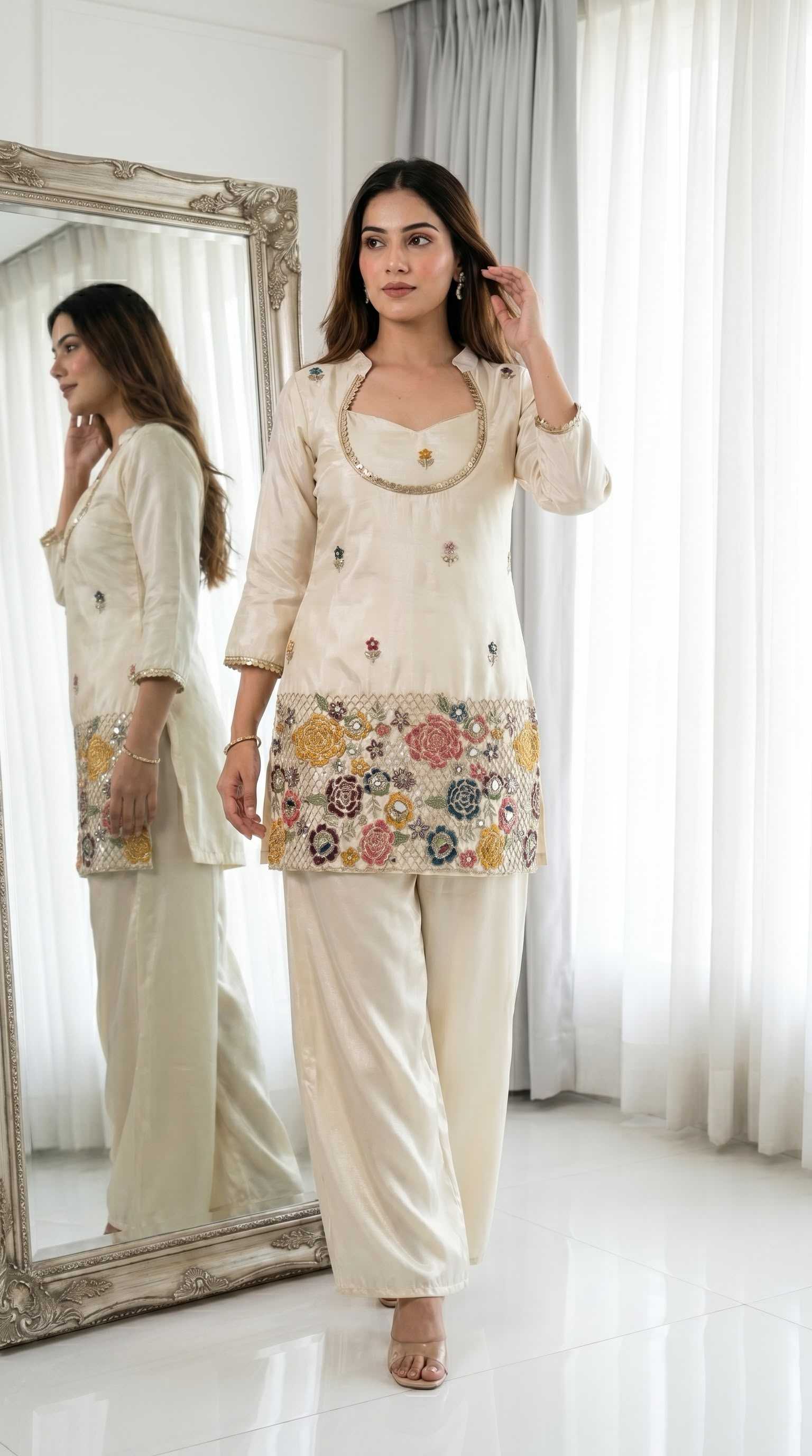 YNF Wholesale Chinon Embroidery Suits  | Surat Manufacturer