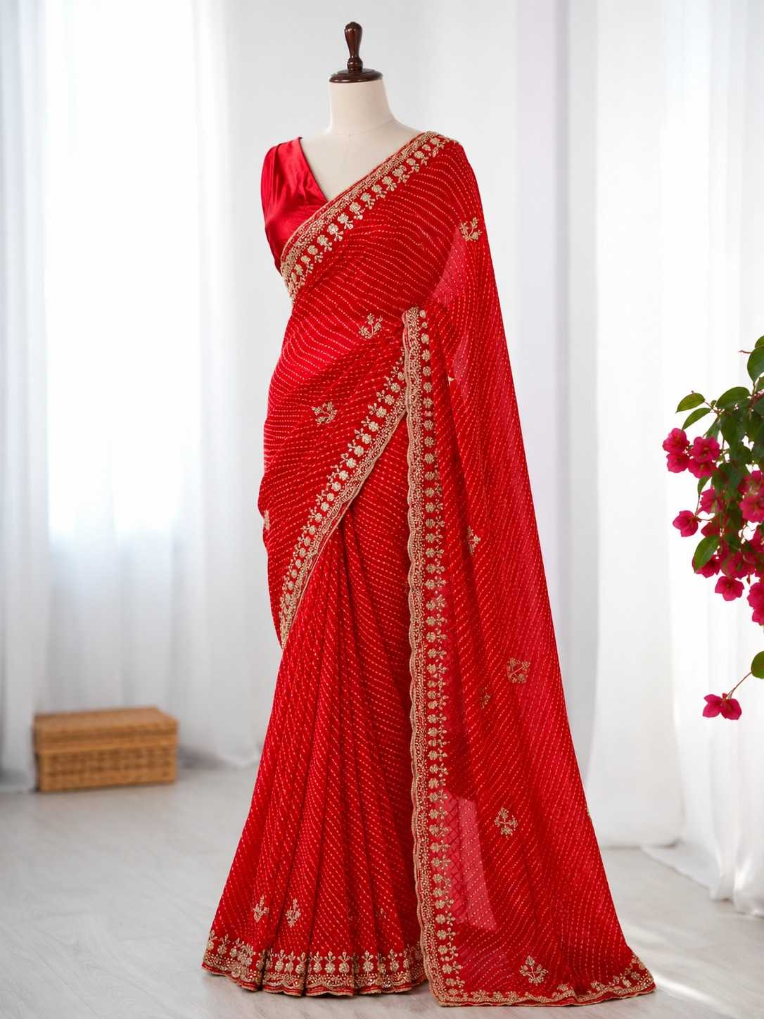 YNF Wholesale Georgette Printed Sarees  | Surat Manufacturer