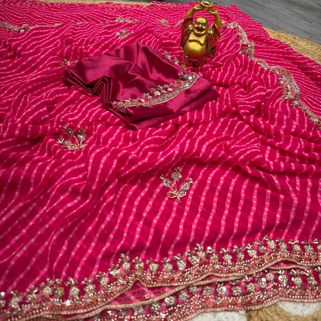 YNF Wholesale Georgette Printed Sarees  | Surat Manufacturer
