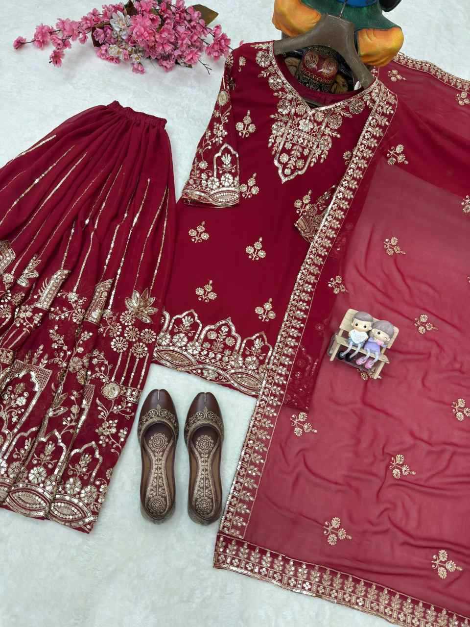 YNF Wholesale Faux Georgette Party Wear Kurtis  | Surat Manufacturer