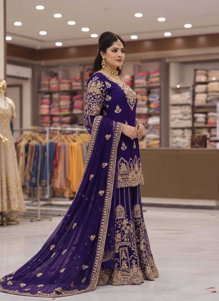 YNF Wholesale Faux Georgette Party Wear Kurtis  | Surat Manufacturer