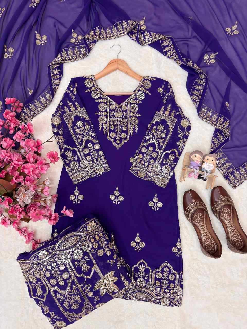 YNF Wholesale Faux Georgette Party Wear Kurtis  | Surat Manufacturer