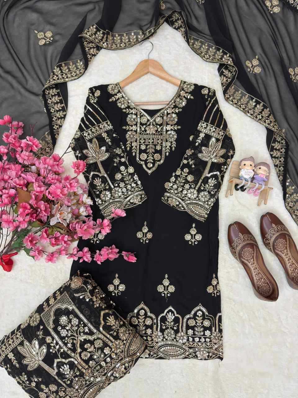 YNF Wholesale Faux Georgette Party Wear Kurtis  | Surat Manufacturer