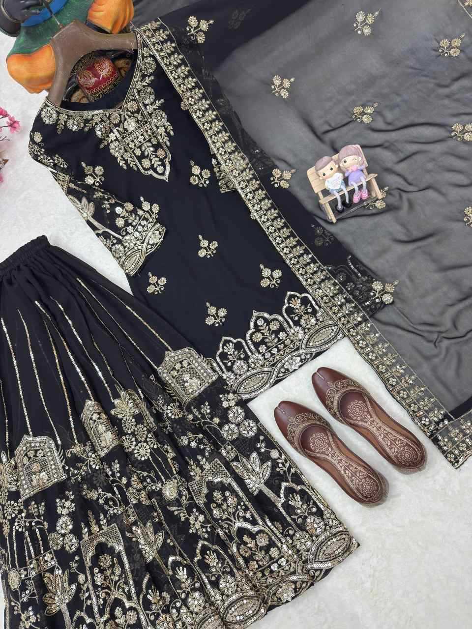 YNF Wholesale Faux Georgette Party Wear Kurtis  | Surat Manufacturer