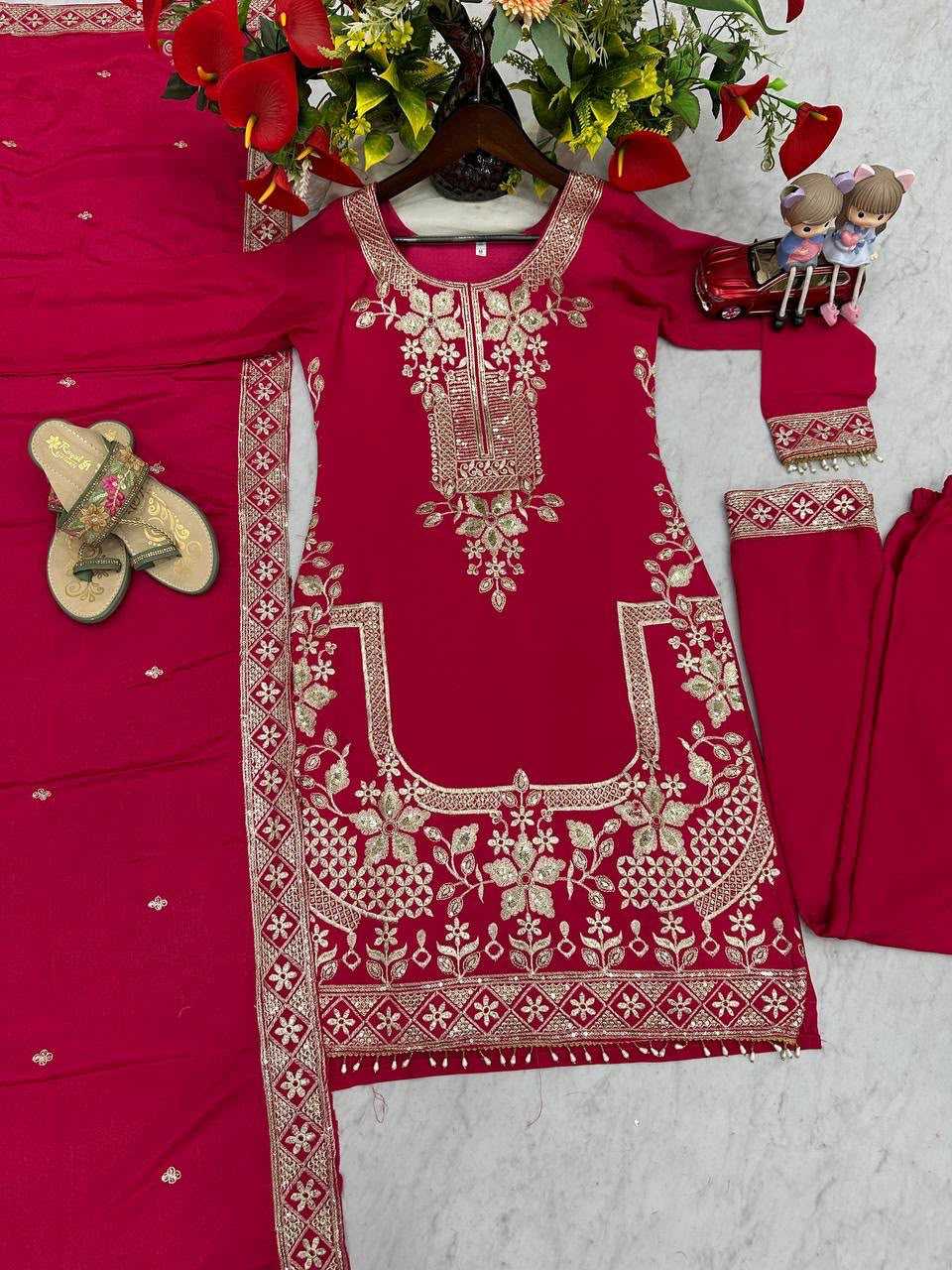 YNF Wholesale Chinon Embroidery Suits  | Surat Manufacturer