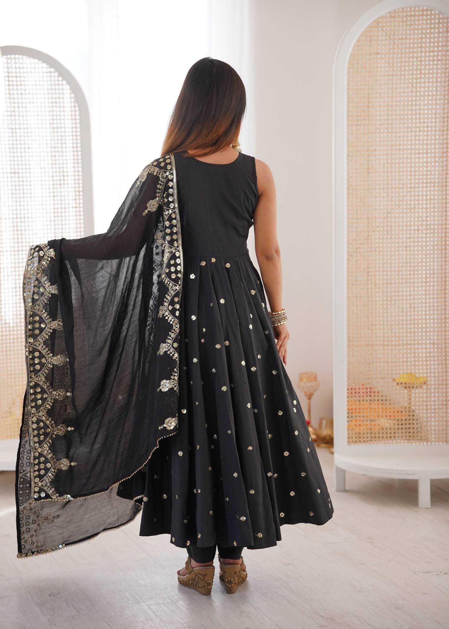YNF Wholesale Heavy Roman Silk Embroidery Gowns  | Surat Manufacturer