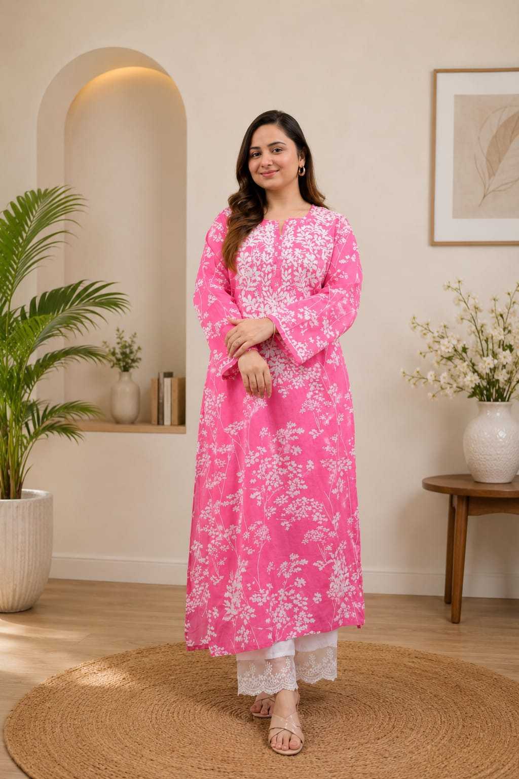 YNF Wholesale Cotton Designer Kurtis  | Surat Manufacturer