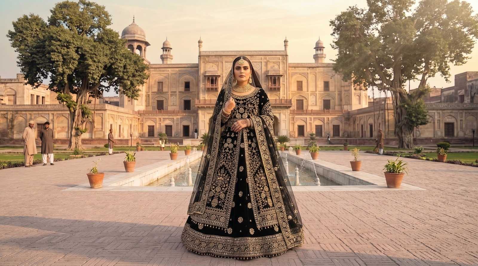 YNF Wholesale Velvet Wedding Lehenga  | Surat Manufacturer