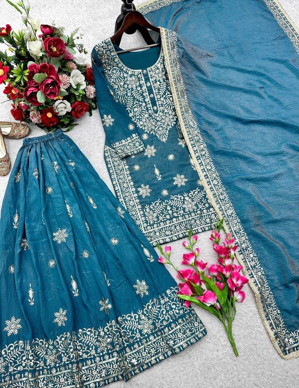 YNF Wholesale Pure Silk Sharara Salwar Suits  | Surat Manufacturer