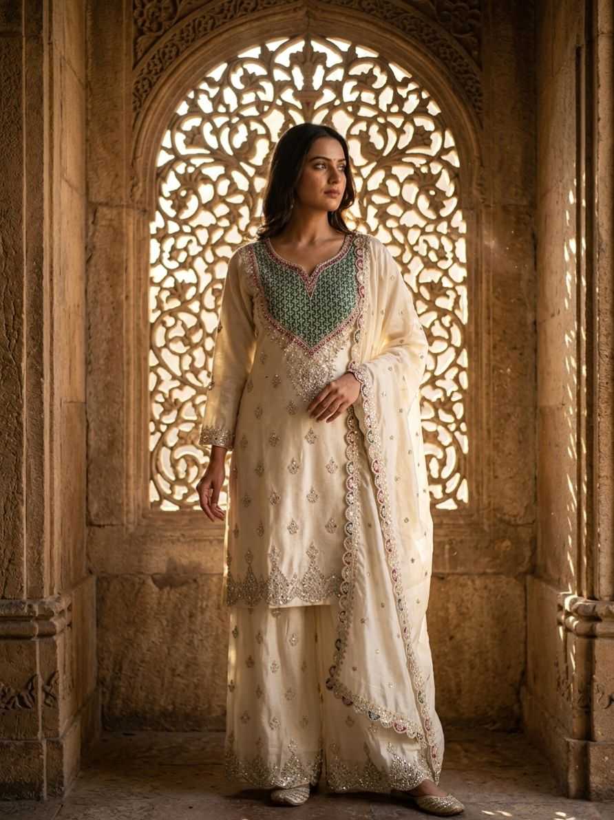 Keevaa Exporter  Chinon Silk Embroidery Suits - YNF Online