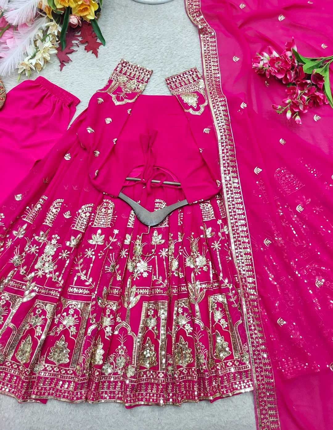 YNF Wholesale Faux Georgette Party Gowns  | Surat Manufacturer