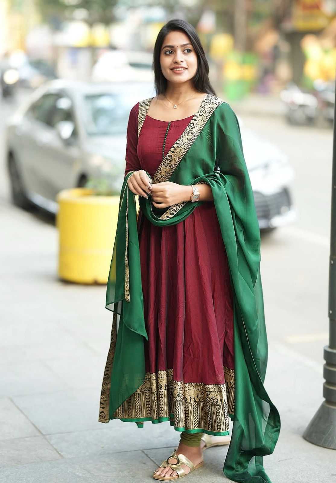 YNF Wholesale Vichitra Silk Fancy Gowns  | Surat Manufacturer