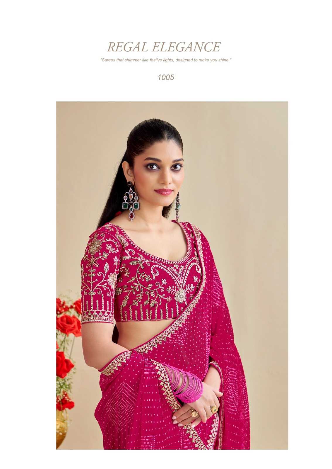 YNF Wholesale Georgette Printed Sarees  | Surat Manufacturer