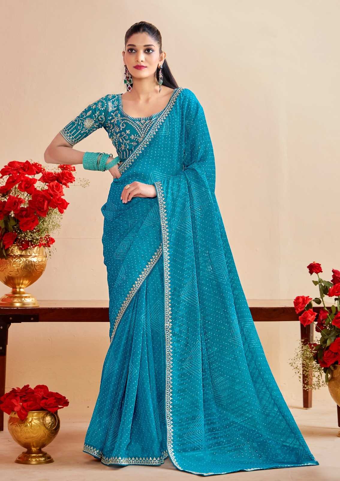 YNF Wholesale Georgette Printed Sarees  | Surat Manufacturer