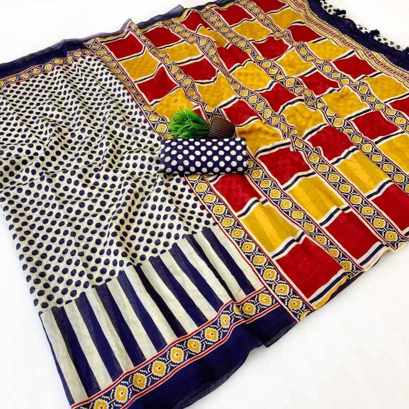 YNF Wholesale Cotton Printed Sarees  | Surat Manufacturer